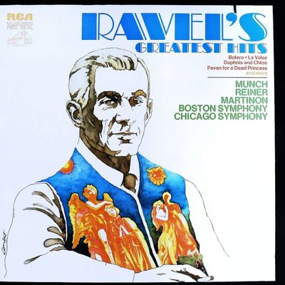 Sale Photo Thumbnail #398: Ravel's Greatest Hits RCA Red Seal Vinyl LP Munch Reiner Martinon