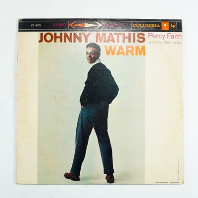 Sale Photo Thumbnail #300: Johnny Mathis "Warm" Vinyl LP, Columbia CS 8039