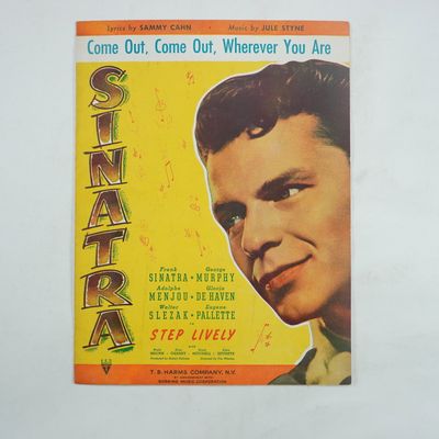 Sale Photo Thumbnail #270: Frank Sinatra Come Out, Come Out, Wherever You Are Vintage Sheet Music 1944