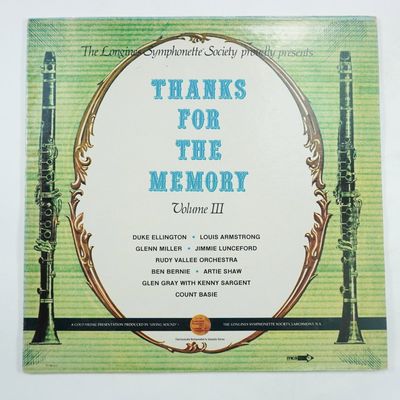 Sale Photo Thumbnail #223: Longines Symphonette Society Thanks for the Memory Volume III Vinyl Record