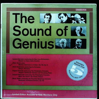 Sale Photo Thumbnail #471: Columbia Masterworks The Sound of Genius Limited Edition LP GB-6