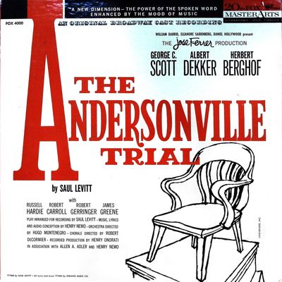 Sale Photo Thumbnail #551: Andersonville Trial Original Broadway Cast LP