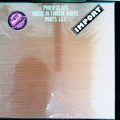 Sale Photo Thumbnail #455: Philip Glass Music in Twelve Parts Parts 1 and 2 Vinyl LP Virgin Records 1974