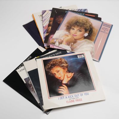 Sale Photo Thumbnail #258: 12 Vinyl Singles 45 RPM Elaine Paige & Barbara Dickson