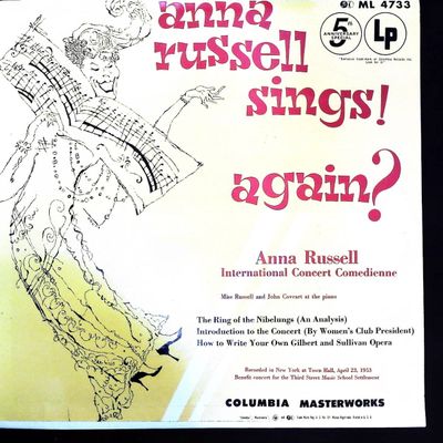 Sale Photo Thumbnail #552: Anna Russell Sings! Again? Columbia Masterworks LP ML 4733