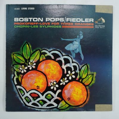 Sale Photo Thumbnail #386: Boston Pops Orchestra, Prokofieff: Love for Three Oranges Vintage Vinyl LP