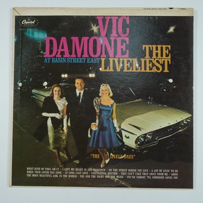 Sale Photo Thumbnail #358: Vic Damone Vintage Vinyl Record, The Liveliest At Basin Street East