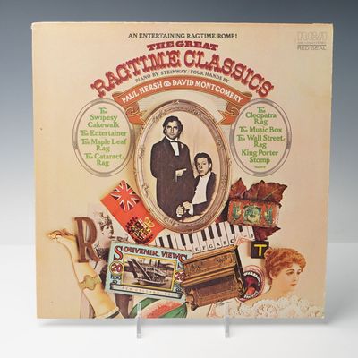 Sale Photo Thumbnail #196: Paul Hersh & David Montgomery Vinyl Record The Great Ragtime Classics