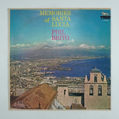 Sale Photo Thumbnail #369: Phil Brito - Memories of Santa Lucia (1950s), Lion Records L70051, Vintage Vinyl LP