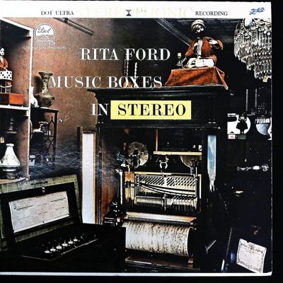 Sale Photo Thumbnail #500: Dot Ultra Stereophonic LP Record Rita Ford Music Boxes in Stereo DLP 25,258