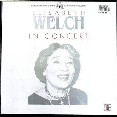 Sale Photo Thumbnail #260: Elisabeth Welch In Concert Original Recording LP Sleeve