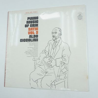 Sale Photo Thumbnail #381: Erik Satie & Aldo Ciccolini Vintage Vinyl Record, Piano Music Of Erik Satie Vol. 3