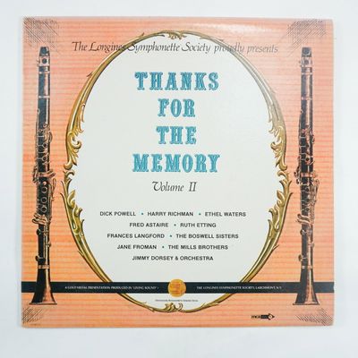 Sale Photo Thumbnail #352: The Longines Symphonette Society Thanks for the Memory Vol. II Vinyl Record