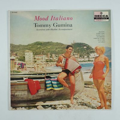 Sale Photo Thumbnail #374: Tommy Gumina Mood Italiano Vintage Vinyl LP Italian Music Decca Records 1960