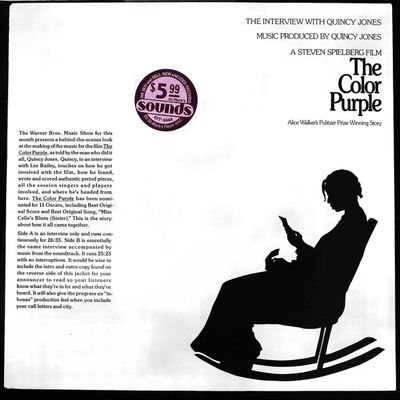 Sale Photo Thumbnail #593: Quincy Jones The Color Purple Interview Promotional 12 inch LP Qwest Records