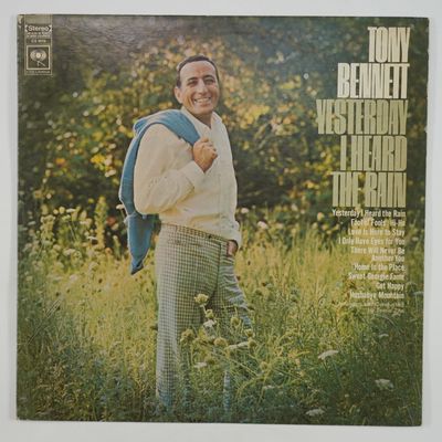 Sale Photo Thumbnail #221: Tony Bennett Yesterday I Heard the Rain Vintage Vinyl LP, Jazz and Pop Vocals