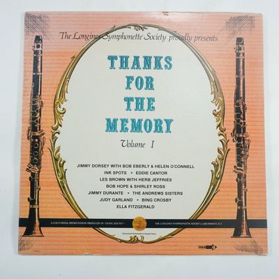Sale Photo Thumbnail #225: Thanks For The Memory Volume 1 Vinyl Record Album