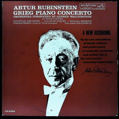 Sale Photo Thumbnail #388: Artur Rubinstein Grieg Piano Concerto RCA Victor 1962 Monophonic LP