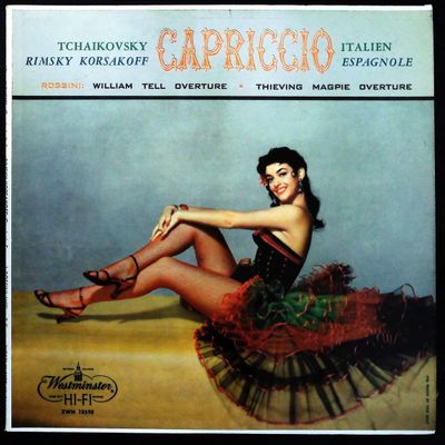 Sale Photo Thumbnail #454: WESTMINSTER HI-FI Tchaikovsky Capriccio Scherchen LP XWN 18598 Cheesecake Cover