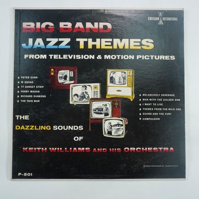 Sale Photo Thumbnail #179: Keith Williams and His Orchestra Big Band Jazz Themes Vintage Vinyl Record