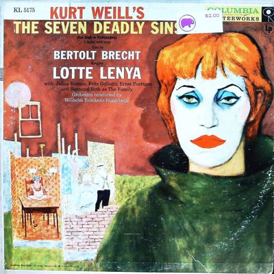 Sale Photo Thumbnail #433: Columbia Records Lotte Lenya Kurt Weill Seven Deadly Sins Vinyl Record