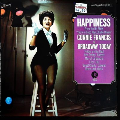 Sale Photo Thumbnail #245: MGM Stereo Connie Francis Happiness On Broadway LP Record