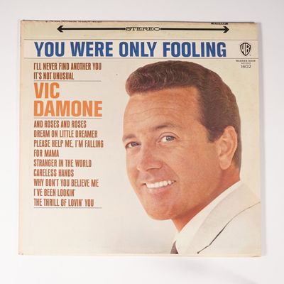 Sale Photo Thumbnail #357: Vic Damone Vintage Vinyl Record Album, You Were Only Fooling, Warner Bros.