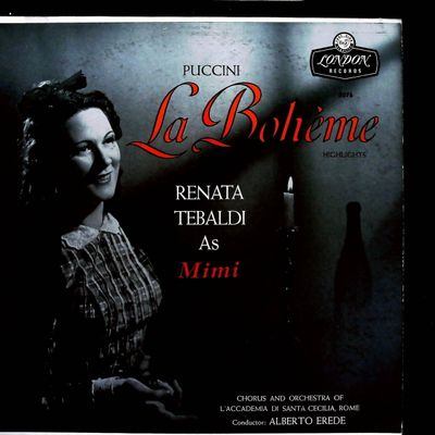 Sale Photo Thumbnail #459: London Records 5076 Puccini La Boheme Highlights Vinyl LP Renata Tebaldi
