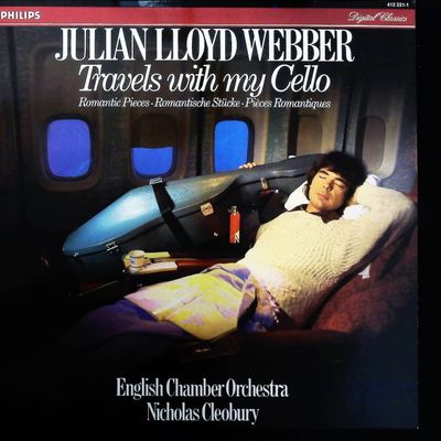 Sale Photo Thumbnail #425: Julian Lloyd Webber Travels with my Cello 1984 Philips Digital Classics LP