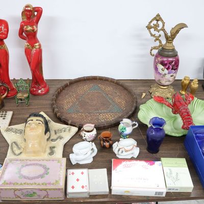 Sale Photo Thumbnail #247: Group of Assorted Table Articles Surprise Lot