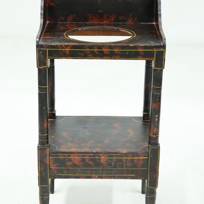Sale Photo Thumbnail #109: Antique Hitchcock Stencil Decorated Washstand
