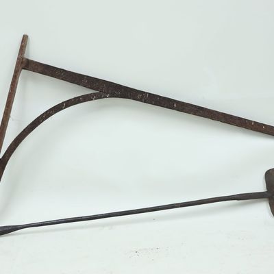 Sale Photo Thumbnail #162: Antique Cast Iron Hearth Fireplace Crane