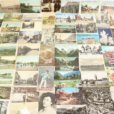 Sale Photo Thumbnail #401: Large 1900's Group of Vintage Foreign Postcards