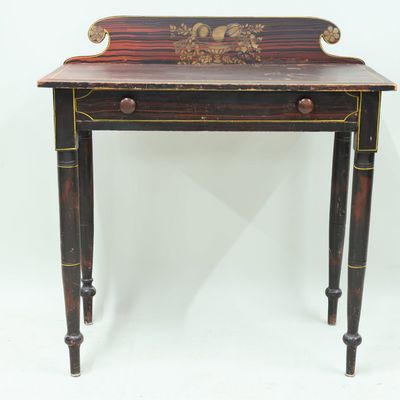 Sale Photo Thumbnail #110: Hitchcock Grain Painted Ladies Writing Desk