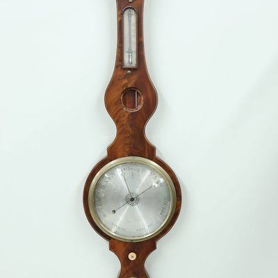 Sale Photo Thumbnail #83: Antique English Mahogany Barometer