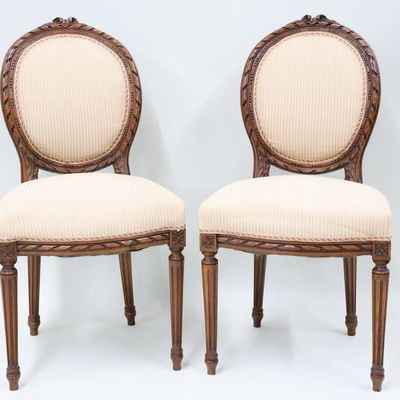Sale Photo Thumbnail #67: Pair of Louis XVI Style Side Chairs