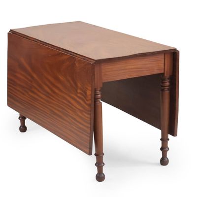 Sale Photo Thumbnail #59: Federal Style Mahogany Drop Leaf Dining Table