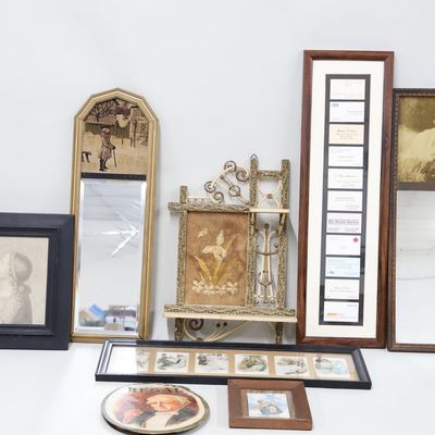 Sale Photo Thumbnail #259: Group of Assorted Framed Artwork and Mirrors