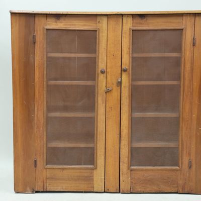 Sale Photo Thumbnail #117: Antique Country Cherrywood Primitive Milk Safe