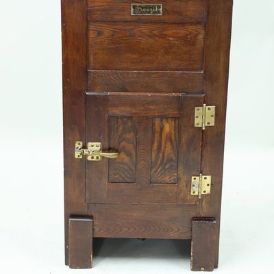 Sale Photo Thumbnail #91: Antique Oak Freezit Ice Box