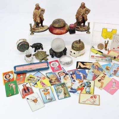 Sale Photo Thumbnail #258: Group of Assorted Vintage Desk Articles