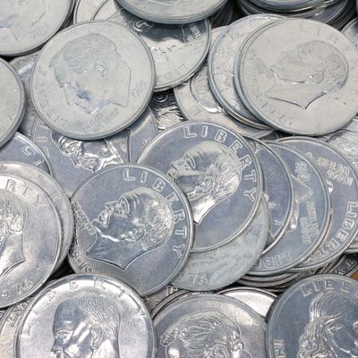 Sale Photo Thumbnail #173: Group of 250 Assorted Faux 3 inch Metal Coins