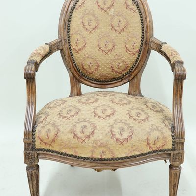 Sale Photo Thumbnail #65: Antique Louis XVI Style Fauteuil