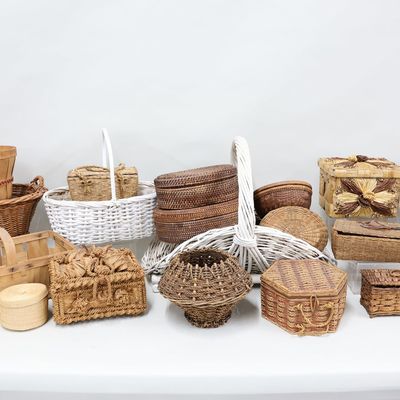 Sale Photo Thumbnail #263: Large Group of Assorted Baskets, Sewing and Trinket Boxes