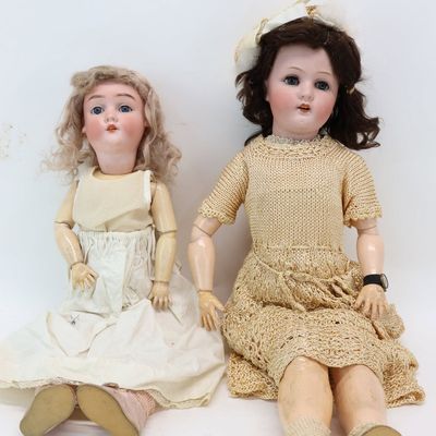 Sale Photo Thumbnail #361: Ernst Heubach Koppelsdorf Doll of Girl in Crochet Dress