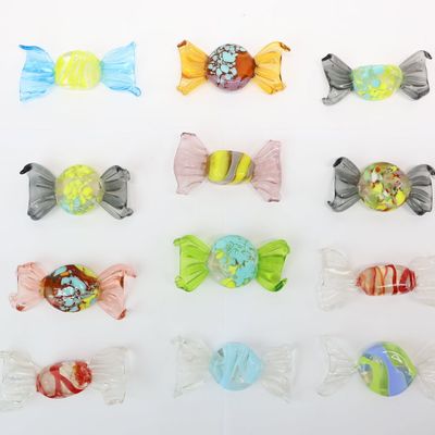 Sale Photo Thumbnail #249: Twelve Vintage Murano Made In Italy Hand Blown Glass Candies