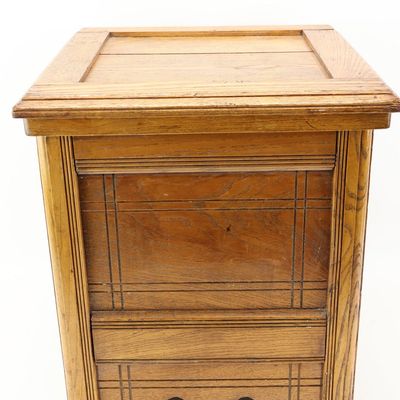 Sale Photo Thumbnail #97: Antique Oak Bedside Commode