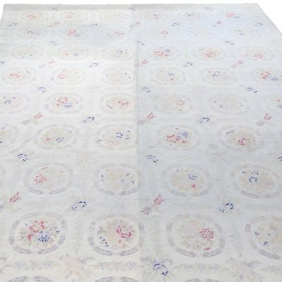 Sale Photo Thumbnail #169: Vintage Needlepoint Room Size Carpet