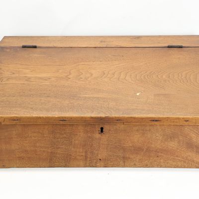Sale Photo Thumbnail #145: Antique Walnut Primitive Writing Desk Top