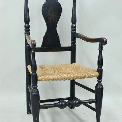 Sale Photo Thumbnail #114: Antique Hudson River Valley Open Armchair